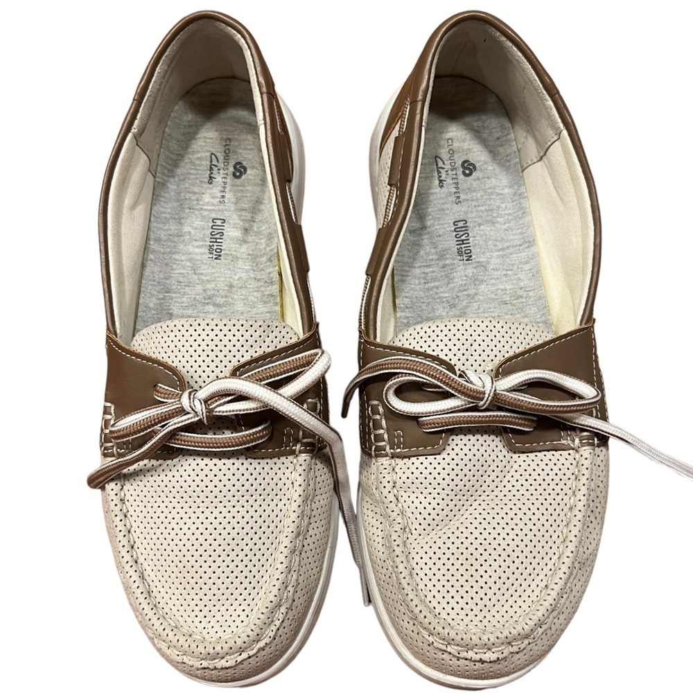 CLARKS CLOUDSTEPPERS Women’s Jocolin Vista Boat Shoes Size 7.5​​​​​​